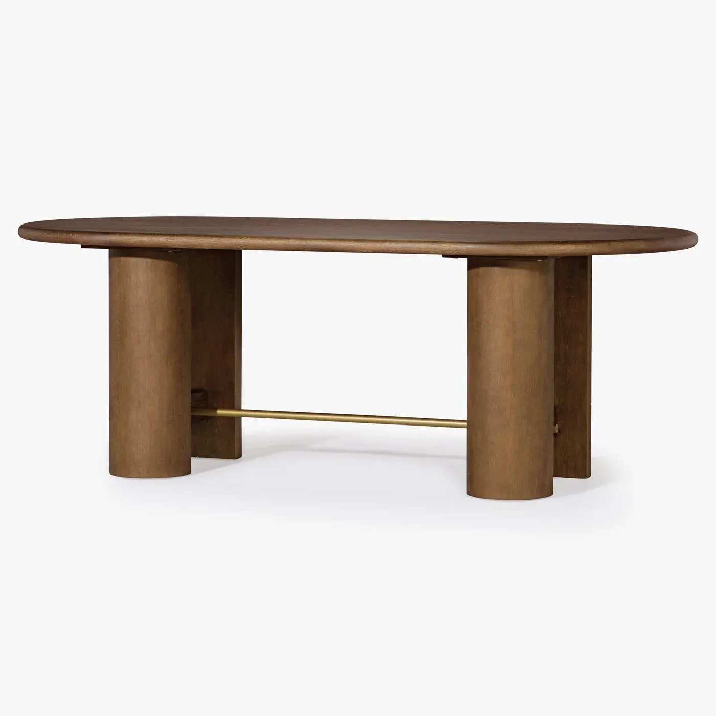 Brooks Oval Dining Table - Dark Brown, Oak