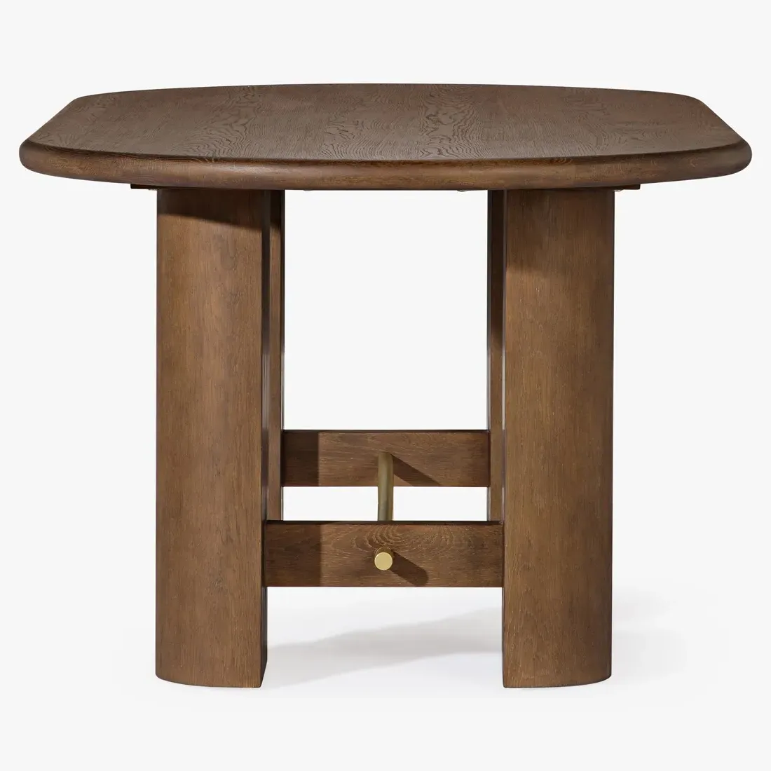 Brooks Oval Dining Table - Dark Brown, Oak