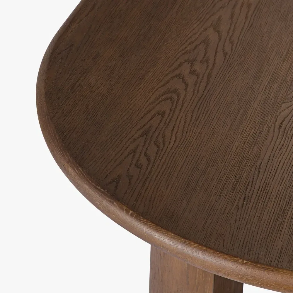 Brooks Oval Dining Table - Dark Brown, Oak
