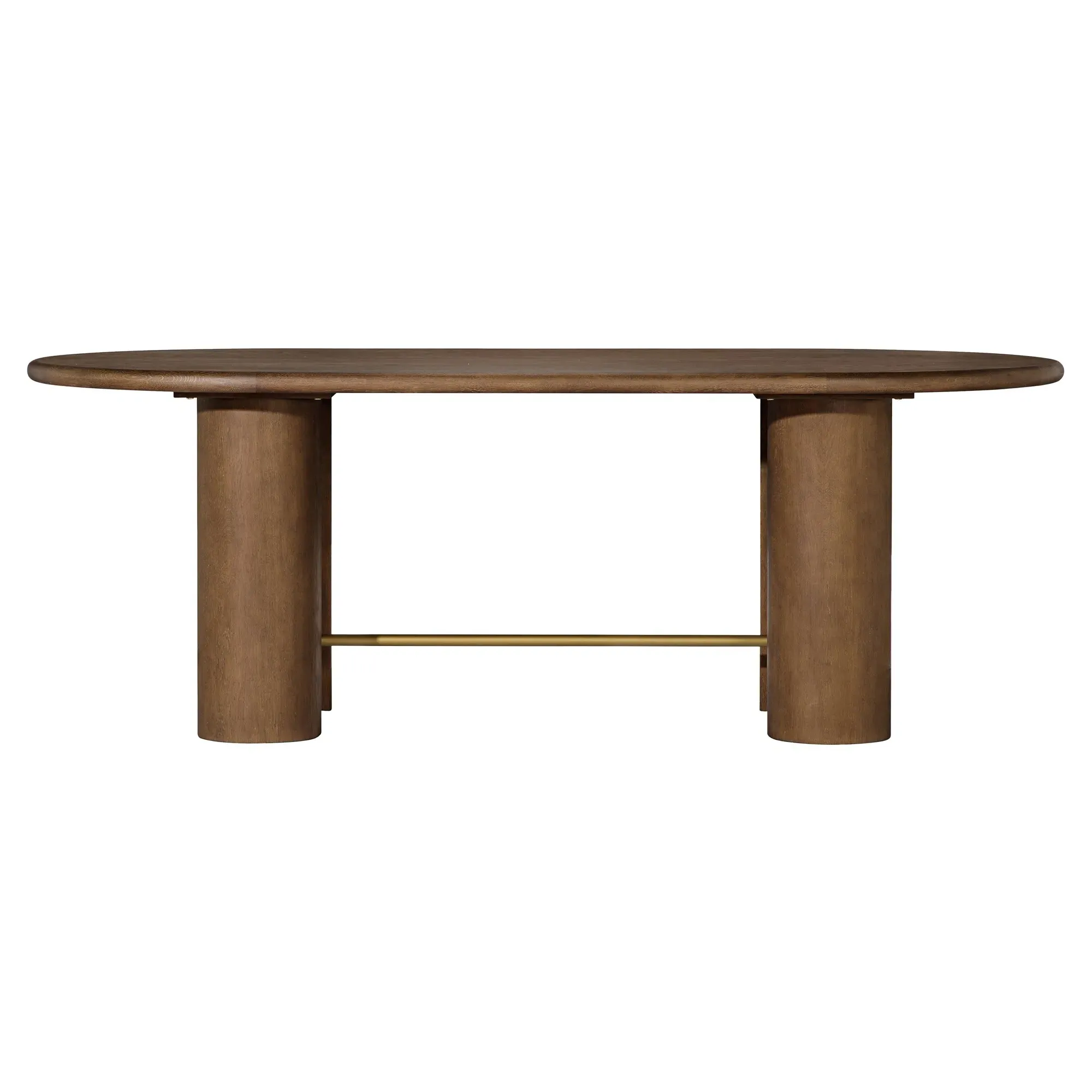 Brooks Oval Dining Table - Dark Brown, Oak