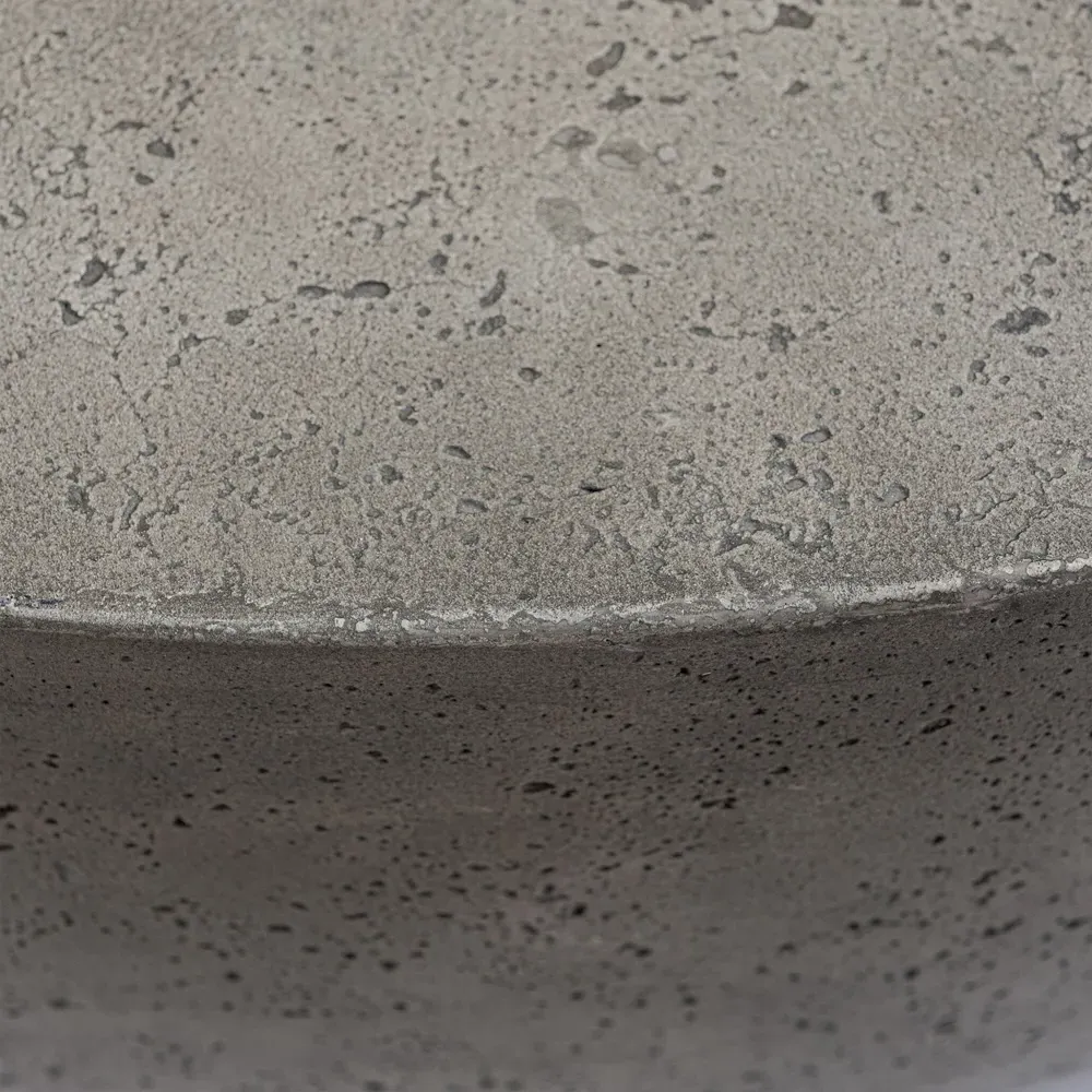 Bruce Round Outdoor Coffee Table - Grey, Concrete