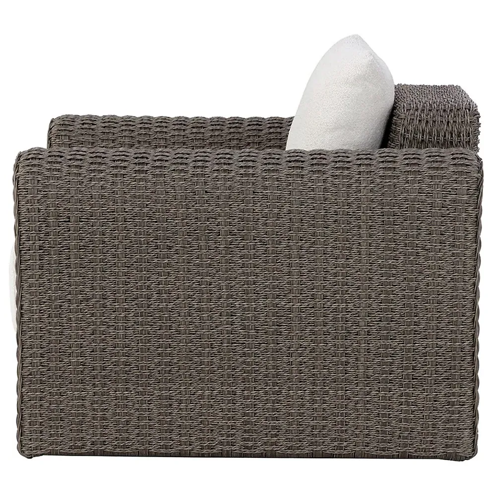 Brunton Outdoor Lounge Chair - Cream, Rattan