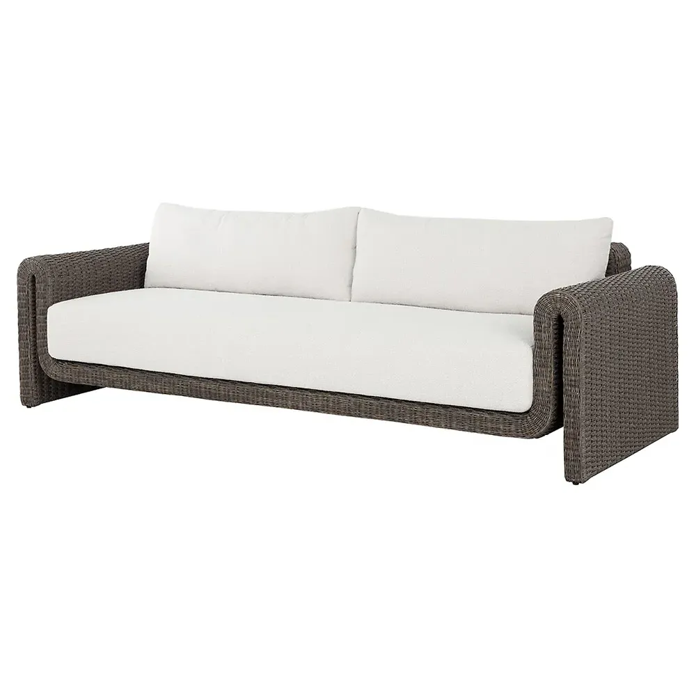 Brunton Outdoor Sofa - Cream, Rattan