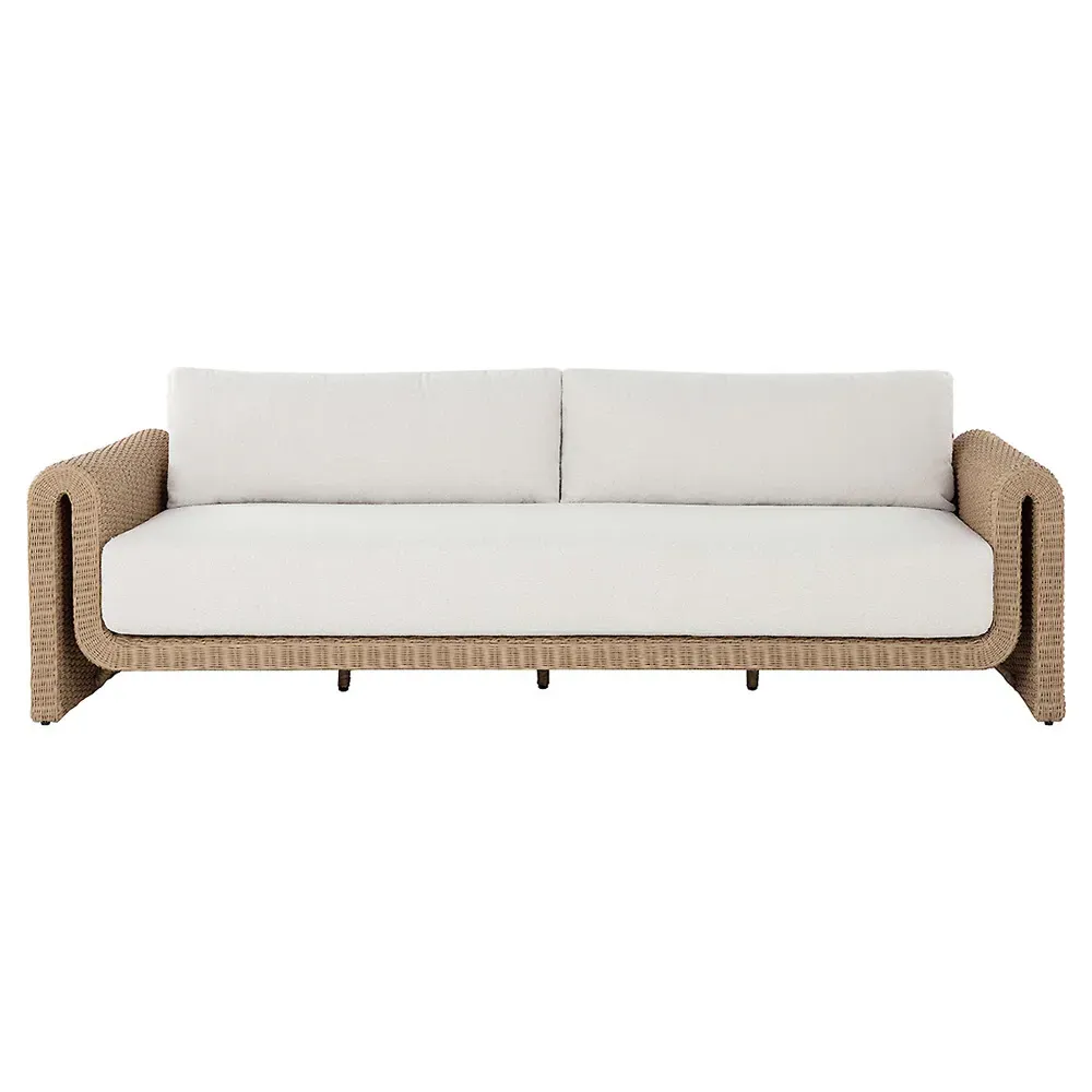 Brunton Outdoor Sofa - Cream, Rattan