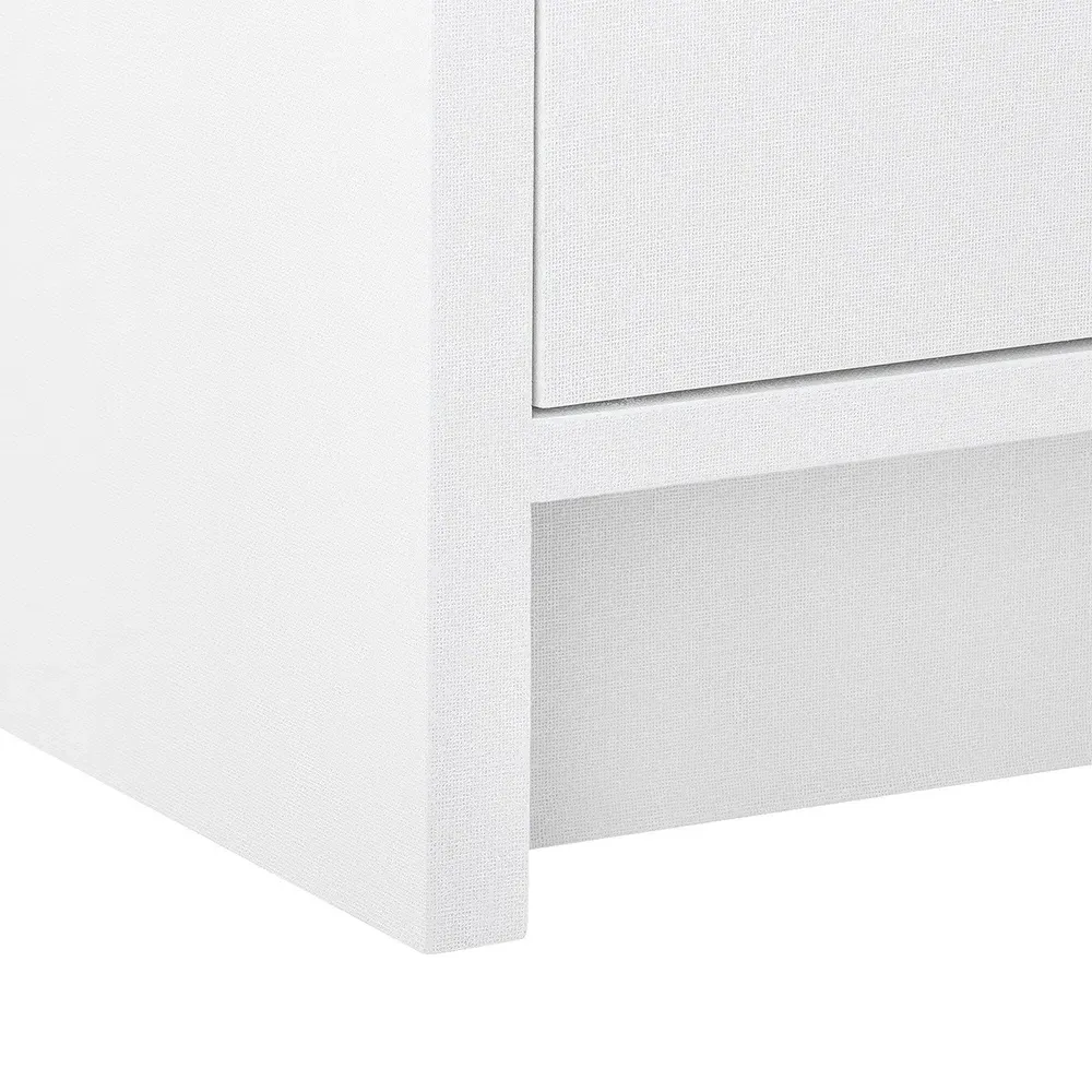 Bryant Double Dresser - White, Lacquered Linen
