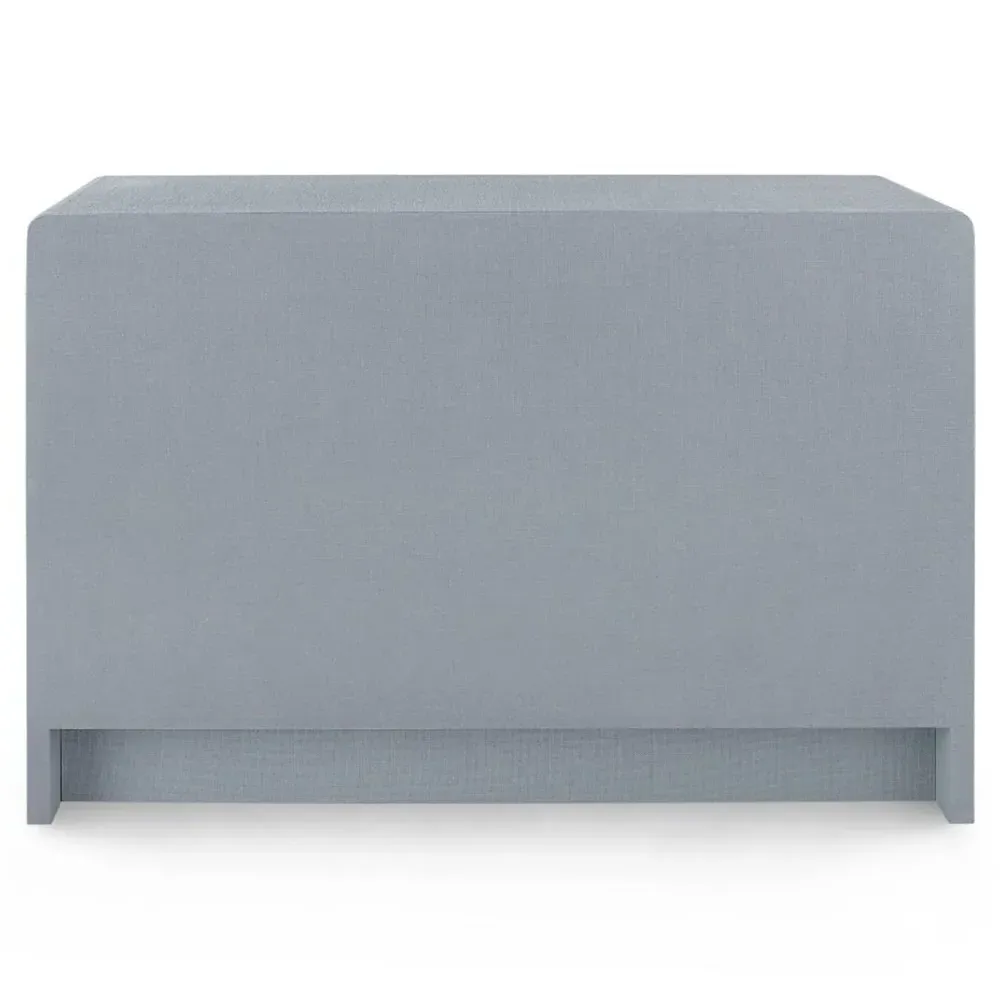 Bryant Double Dresser with Drawers - Grey, Lacquered Linen