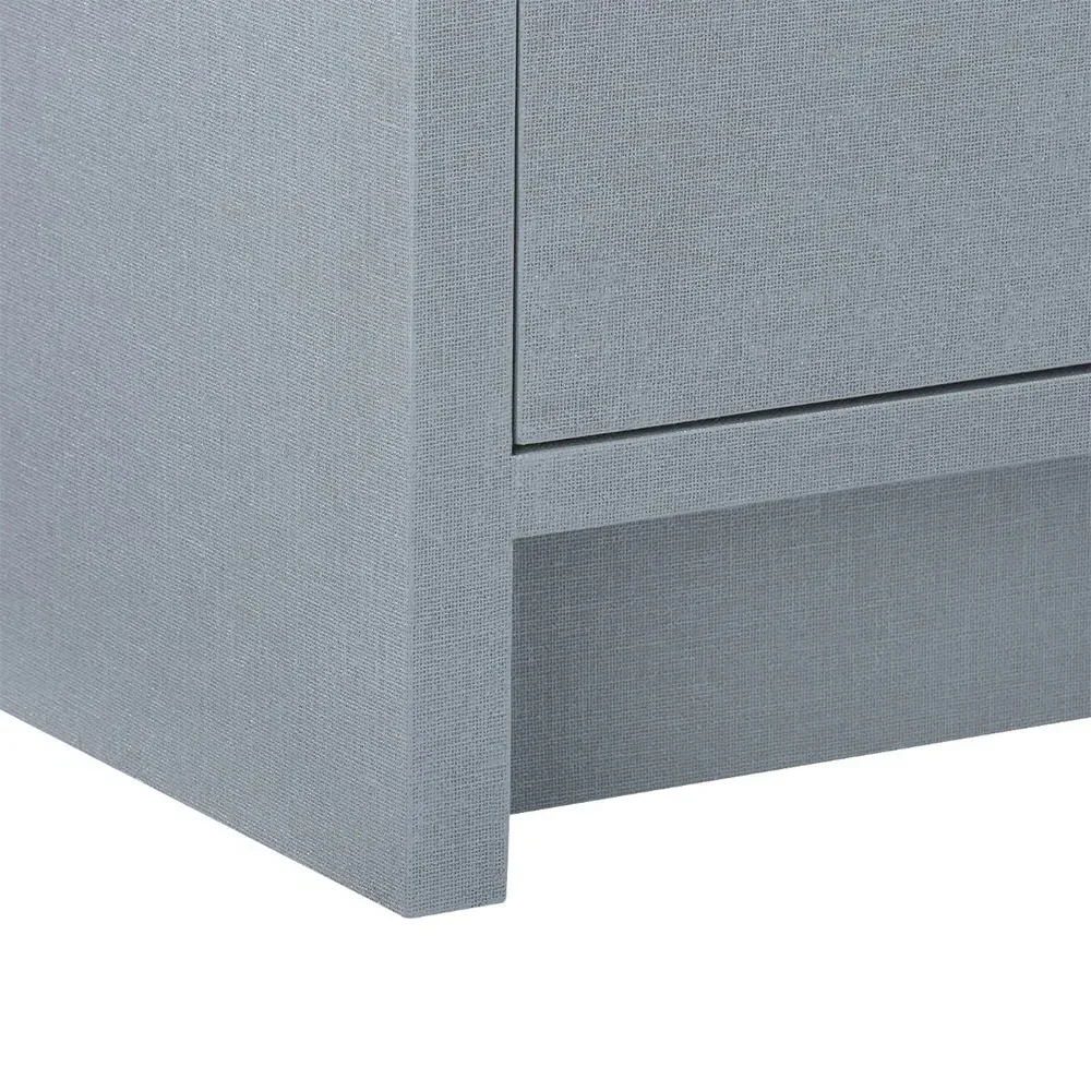 Bryant Double Dresser with Drawers - Grey, Lacquered Linen
