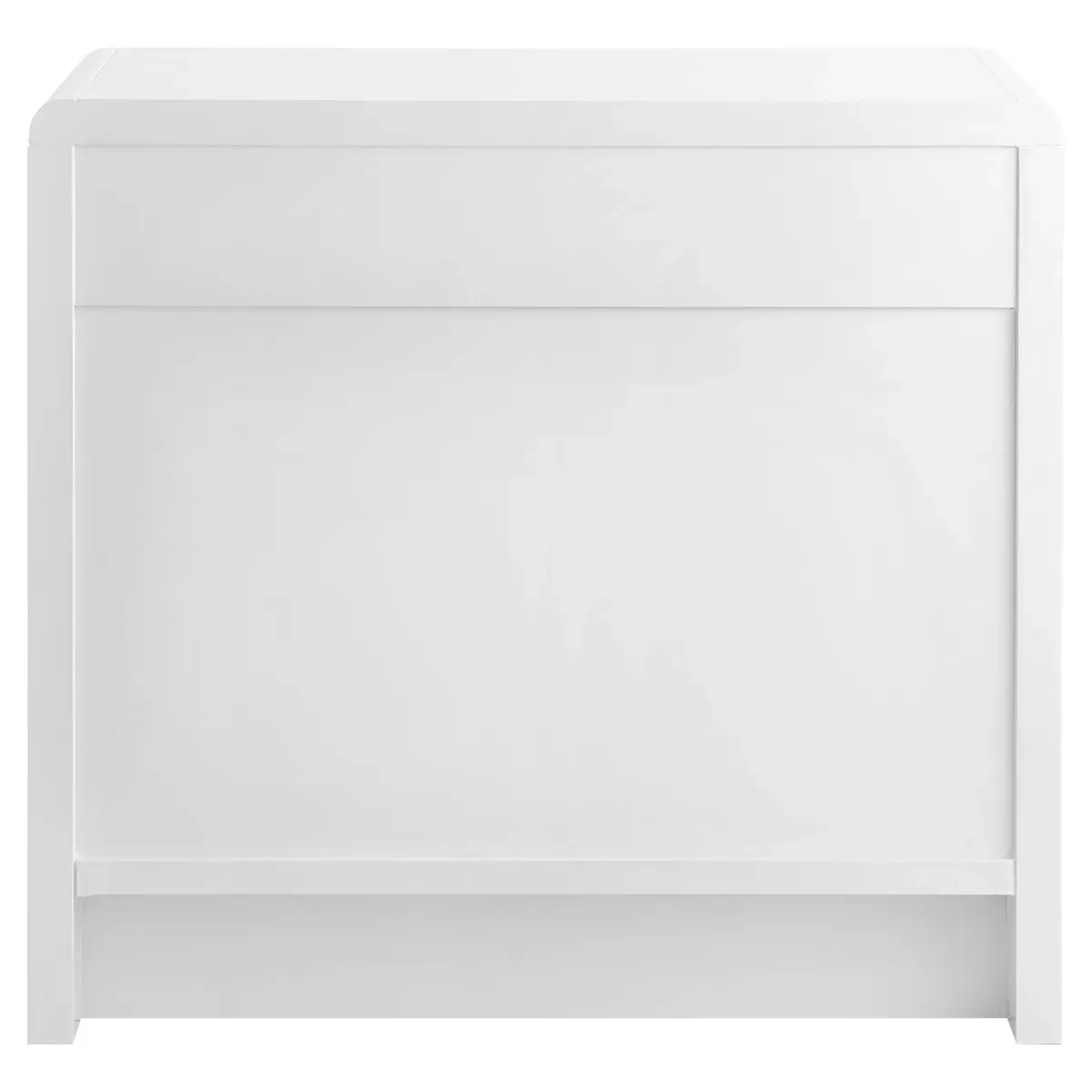 Bryant Nightstand with Drawers - White, Lacquered Wood