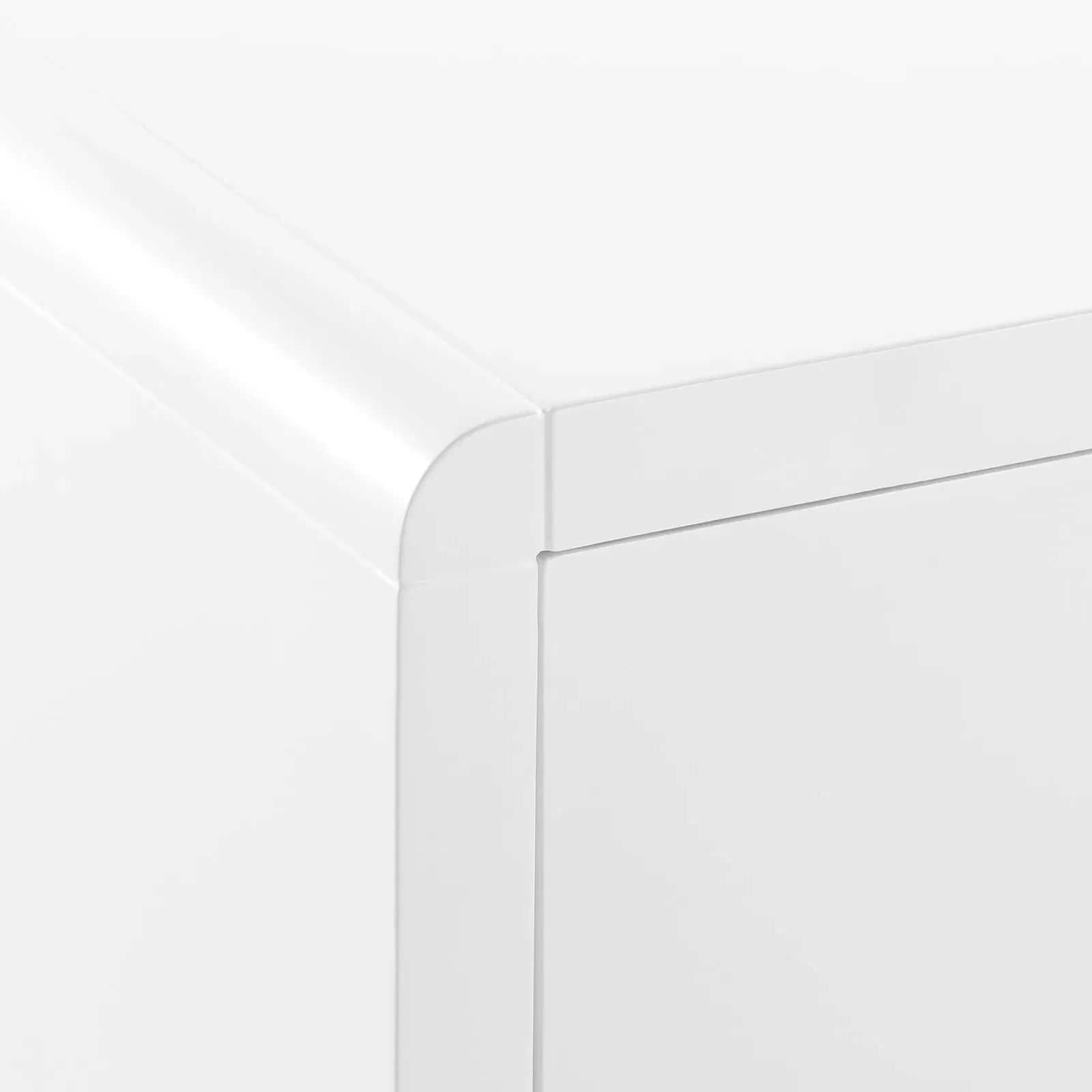 Bryant Nightstand with Drawers - White, Lacquered Wood