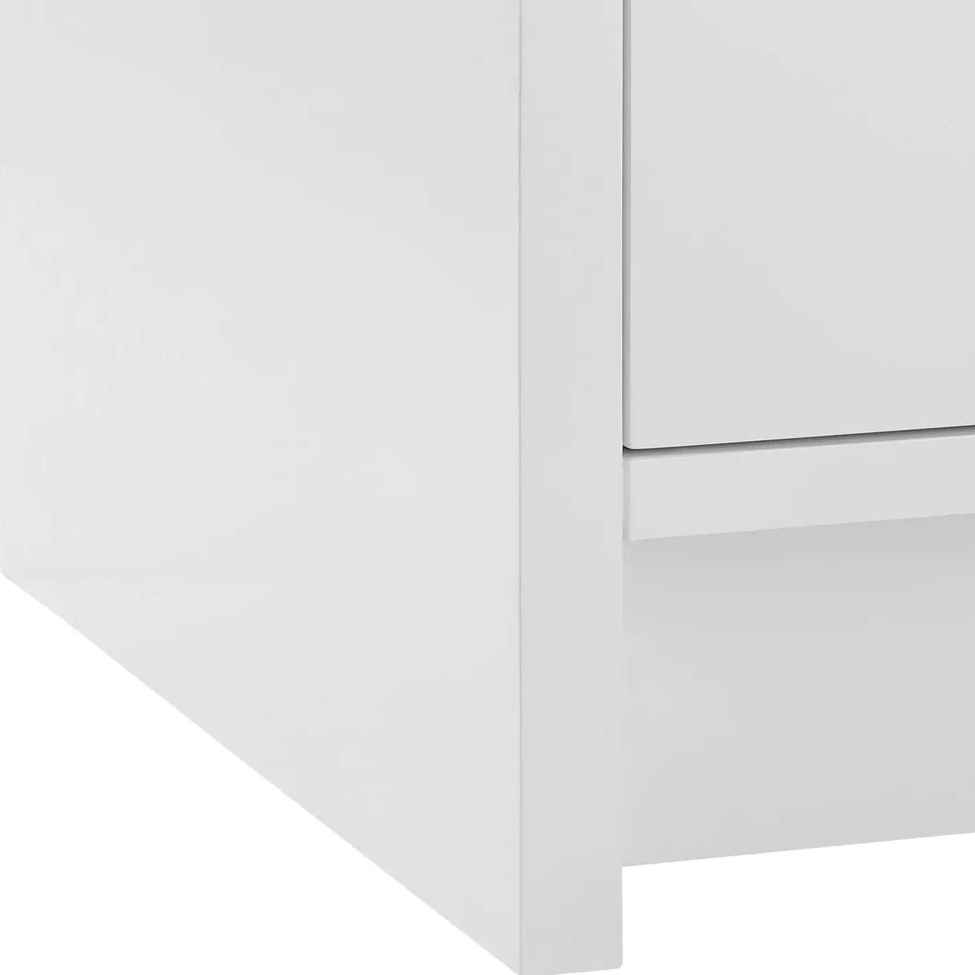 Bryant Nightstand with Drawers - White, Lacquered Wood