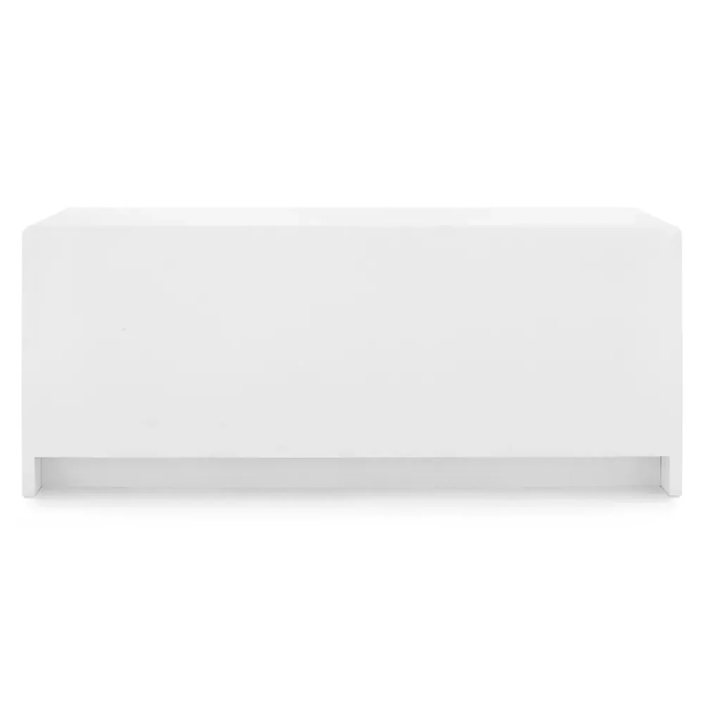 Bryant Wide Double Dresser - White, Lacquered Linen