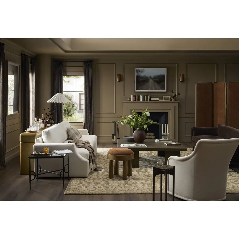 Brynn Scalloped Shade Floor Lamp - Cream, Iron