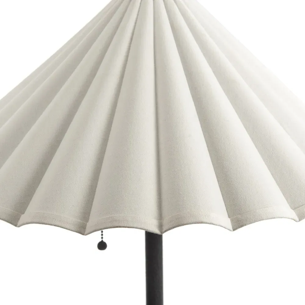 Brynn Scalloped Shade Floor Lamp - Cream, Iron