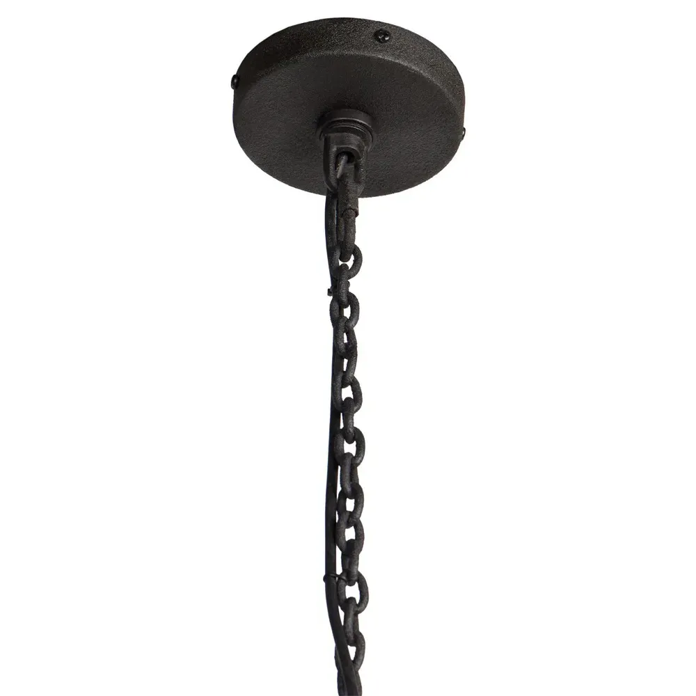 Brynn Scalloped Shade Pendant Light - Cream, Iron