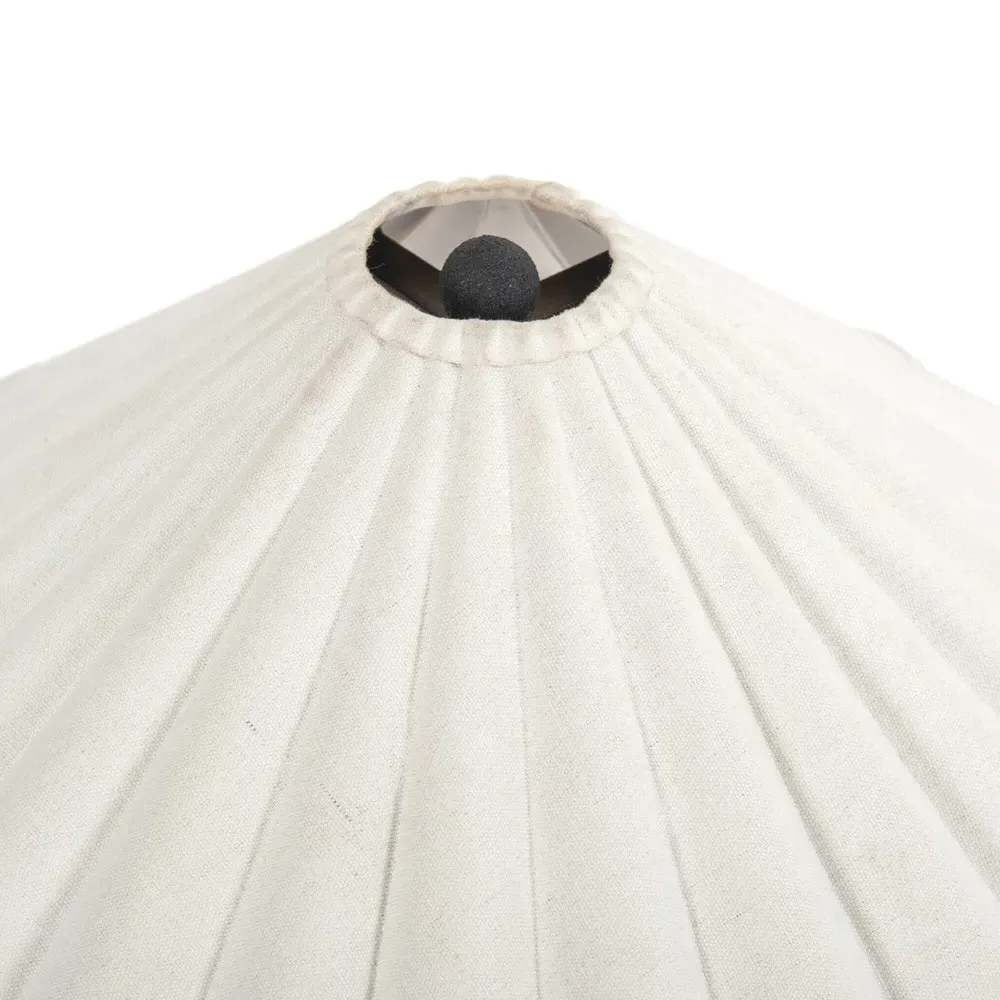 Brynn Scalloped Shade Table Lamp - Cream, Iron