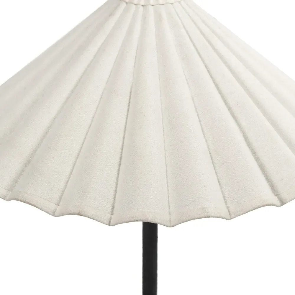 Brynn Scalloped Shade Table Lamp - Cream, Iron