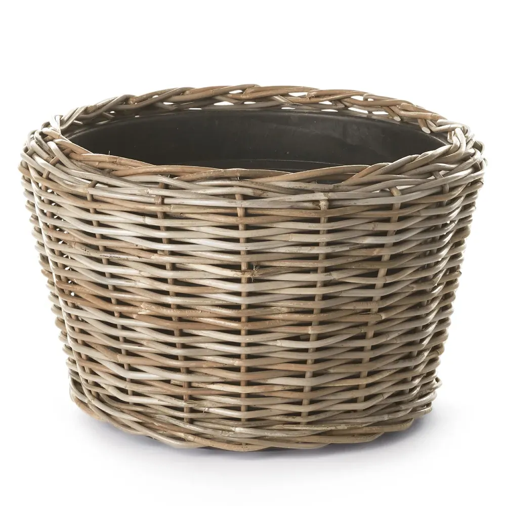 Bryson Medium Basket Planter - Brown, Rattan image