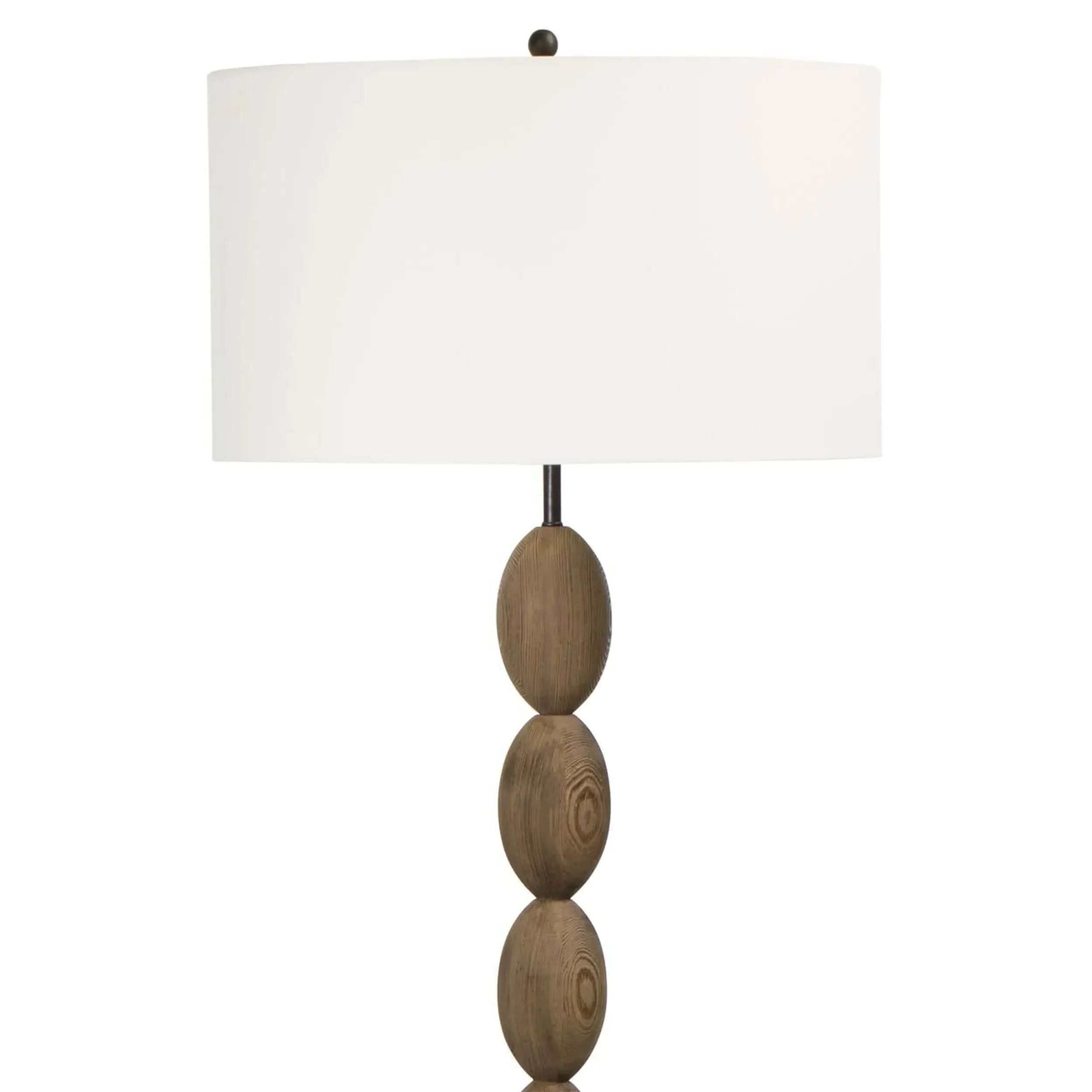 Buoy Column Floor Lamp - Brown, Birch Wood