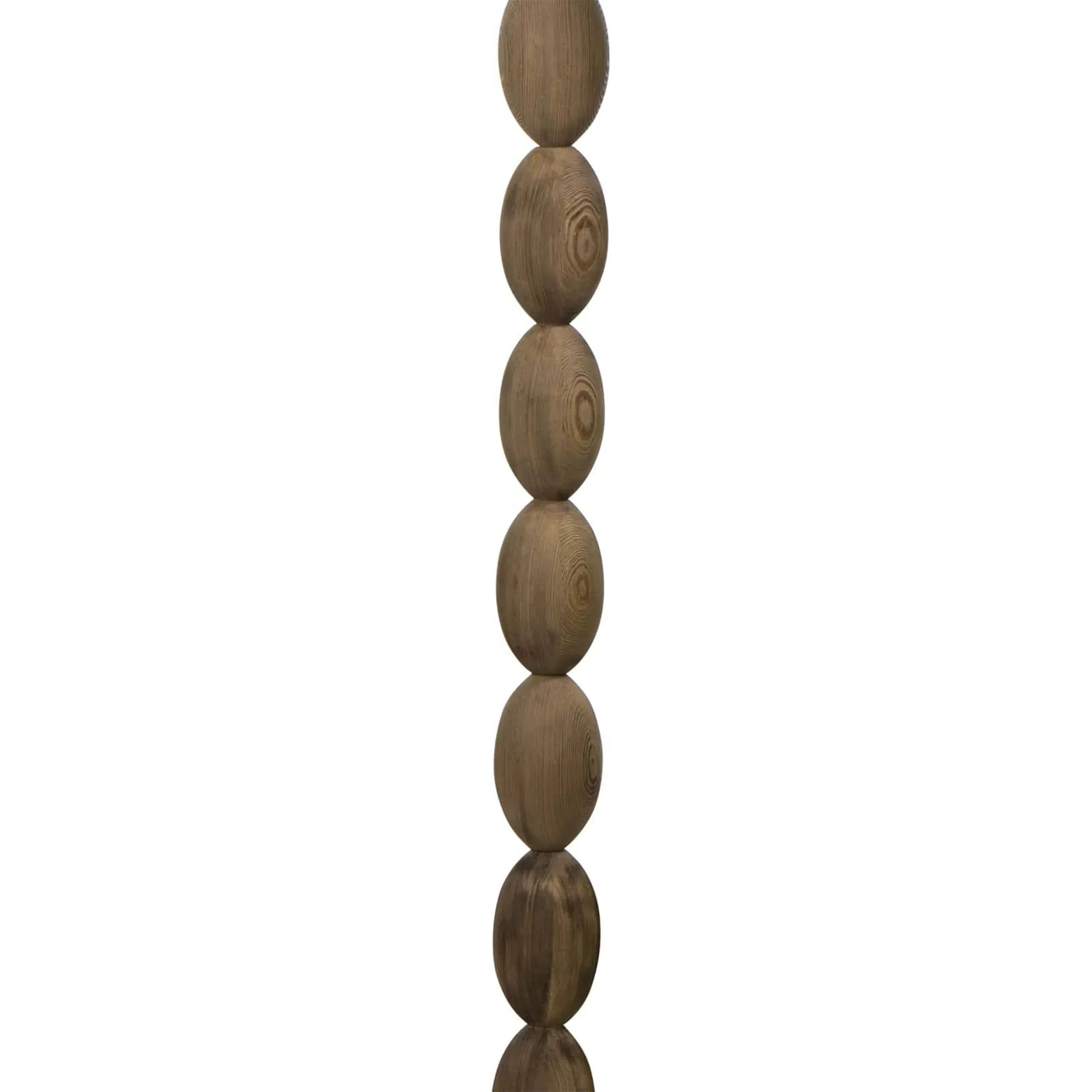 Buoy Column Floor Lamp - Brown, Birch Wood