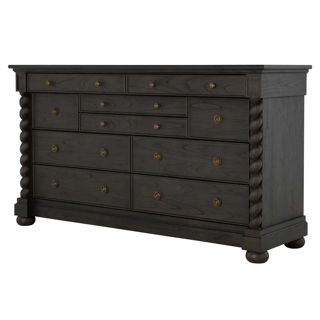 Burkhardt Dresser - Dark Brown, Mindi Wood