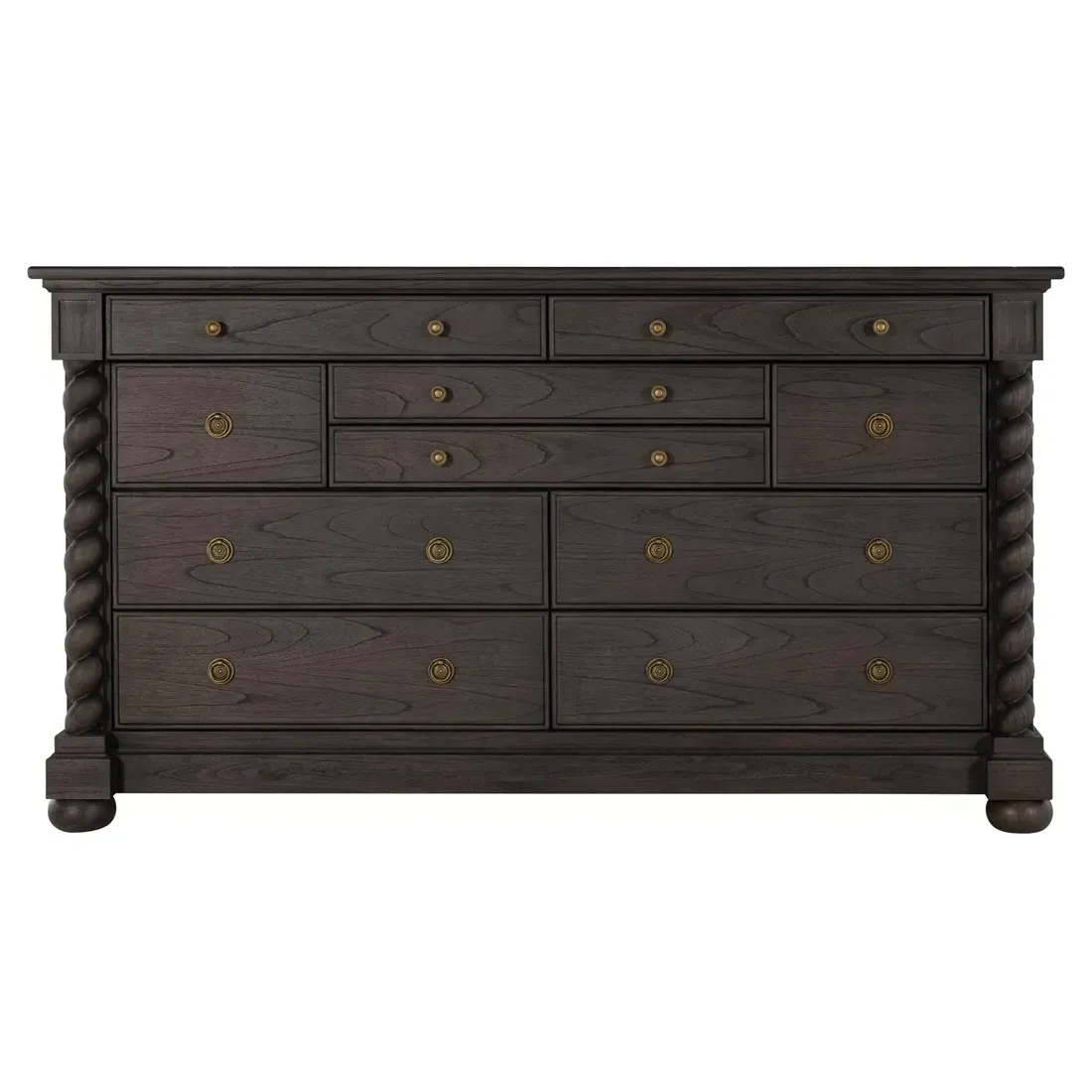 Burkhardt Dresser - Dark Brown, Mindi Wood