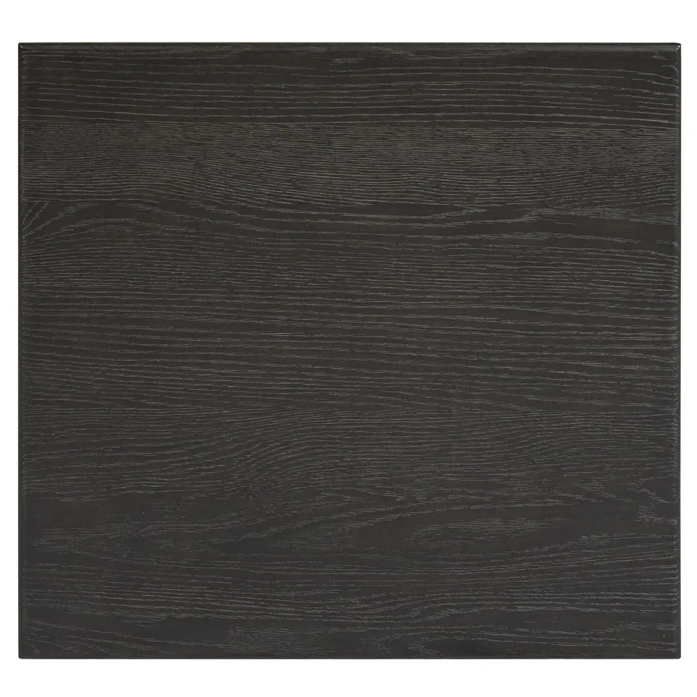 Bush Nightstand with Drawers - Distressed Black, Oak