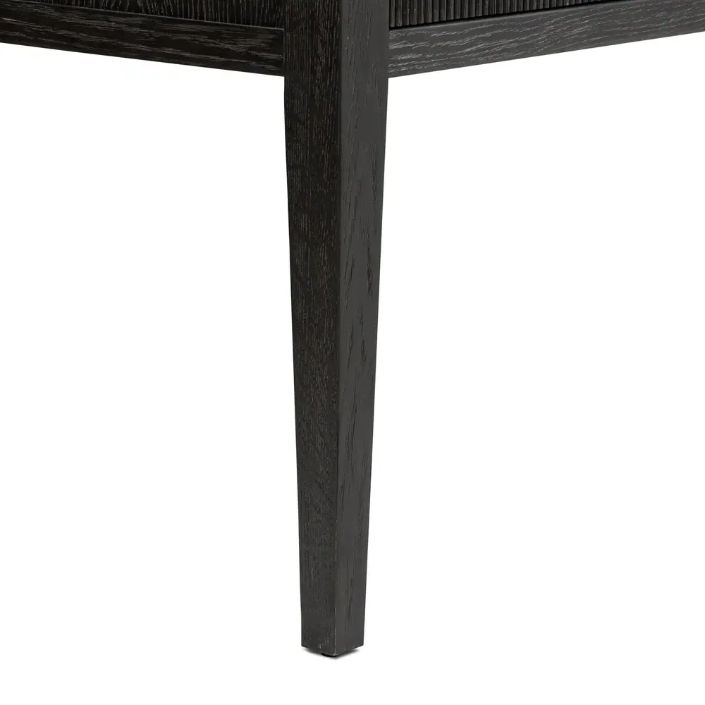 Bush Sideboard with Drawers - Distressed Black, Oak