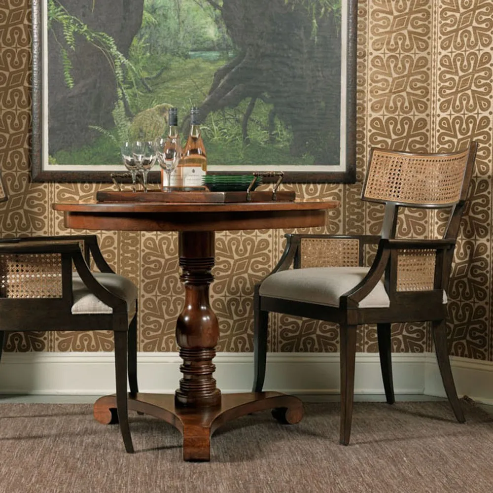 Buxton Round Side Table - Brown, Wood