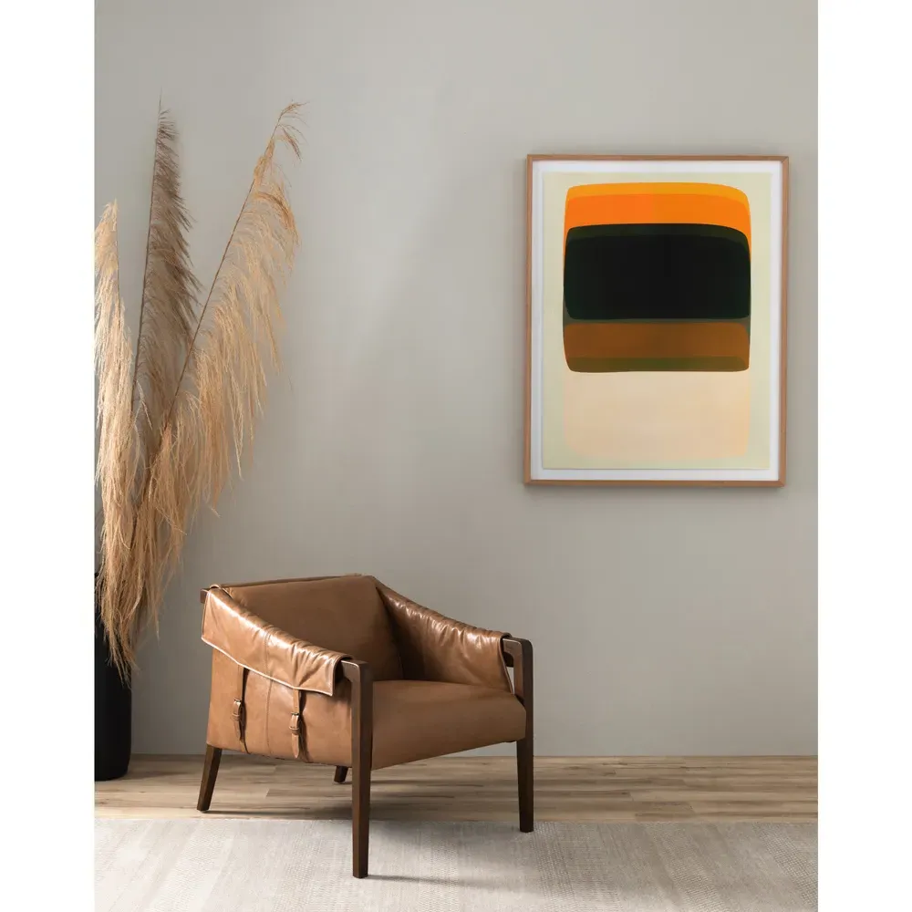 Byron Occasional Arm Chair - Brown, Parawood