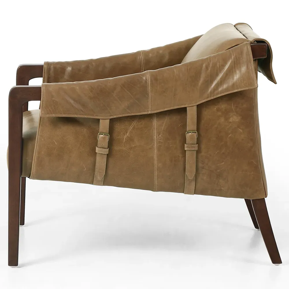 Byron Occasional Arm Chair - Brown, Parawood