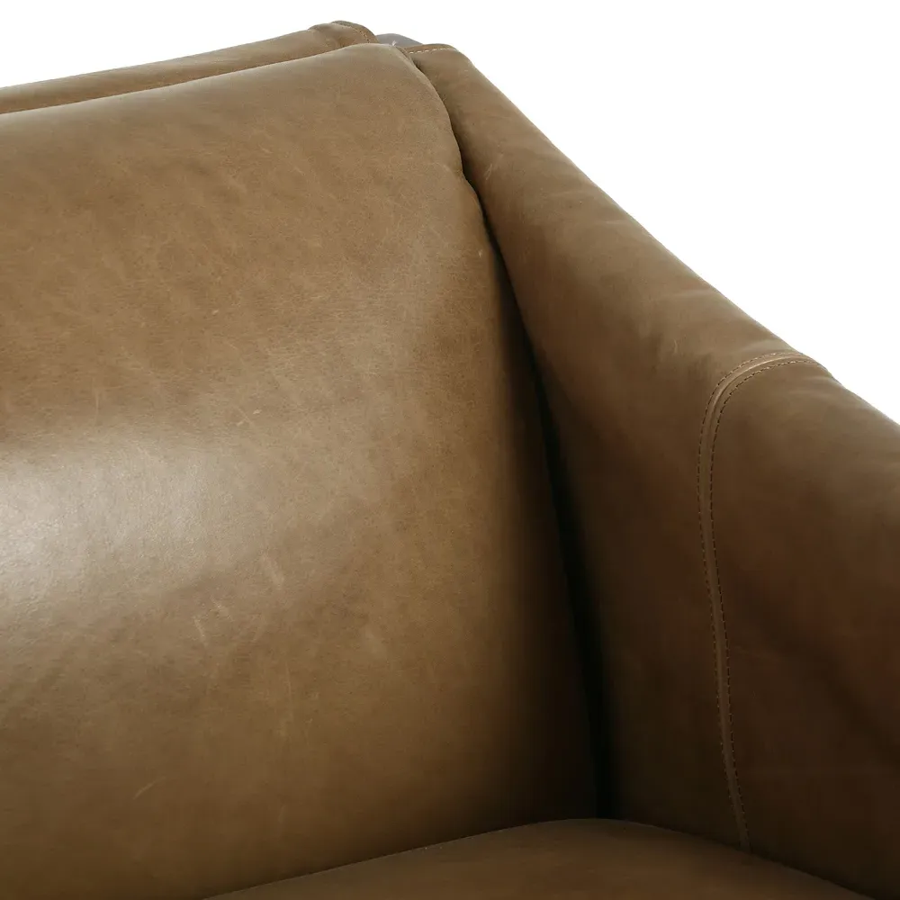 Byron Occasional Arm Chair - Brown, Parawood