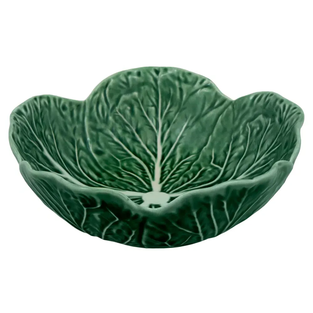 Cabbage Cereal Bowls Set of 4 - Green, Stoneware image