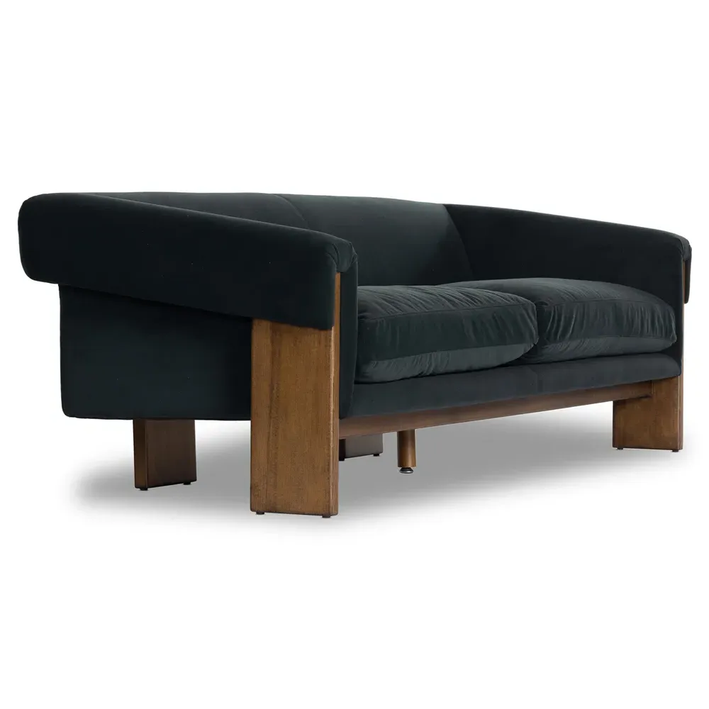 Cabrina 3-Seater Sofa - Smoke, Velvet