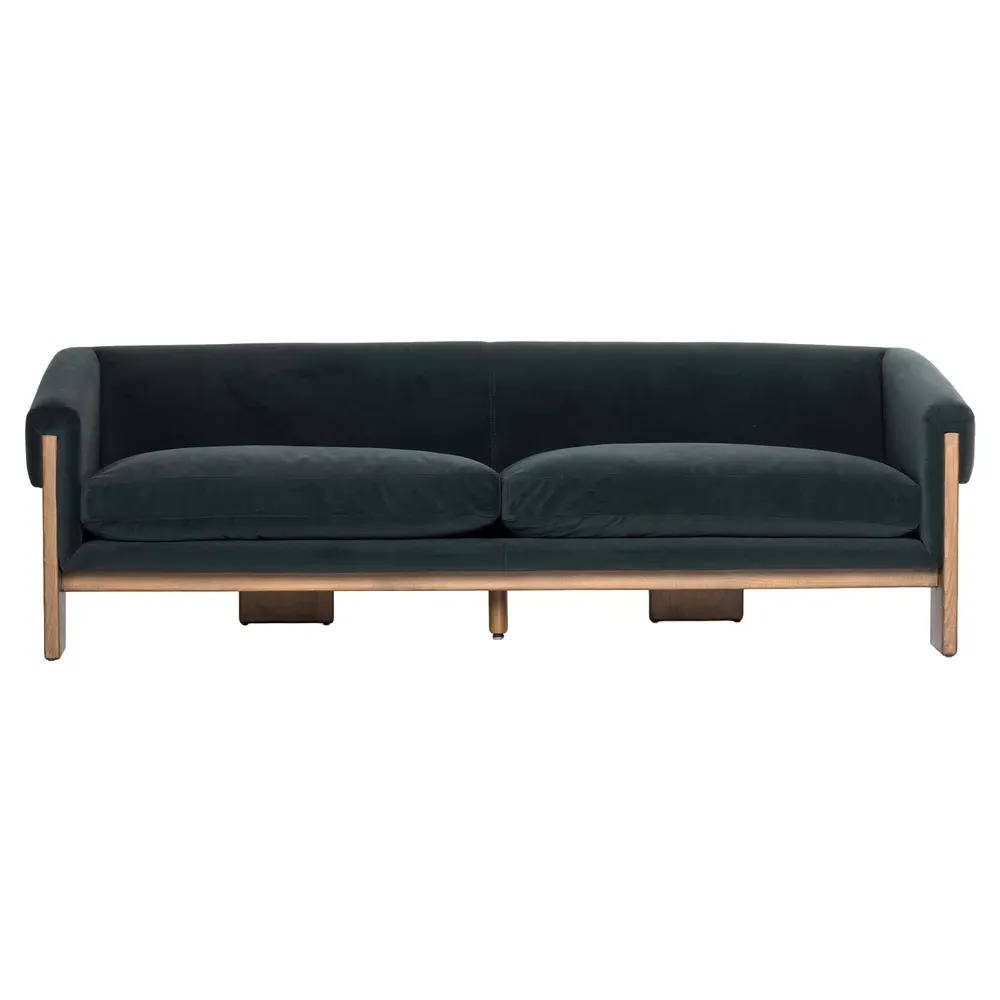 Cabrina 3-Seater Sofa - Smoke, Velvet