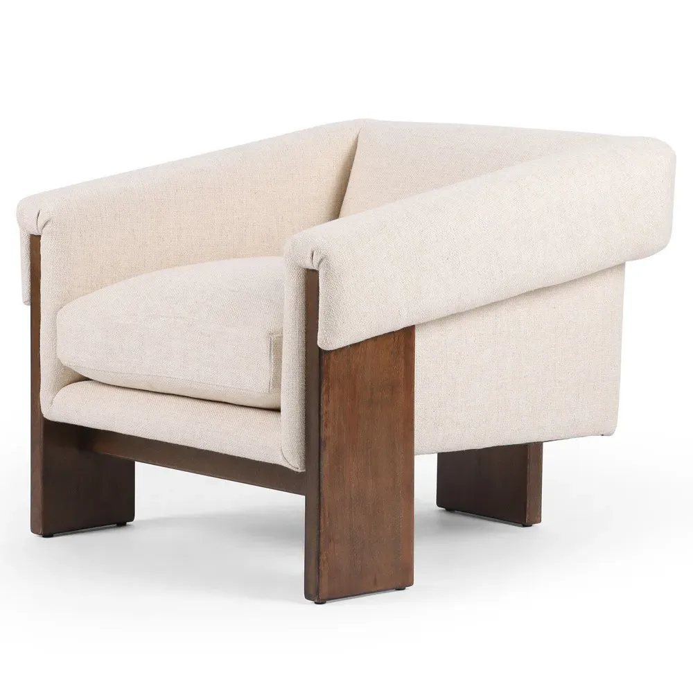 Cabrina Club Chair - Cream, Performance Fabric