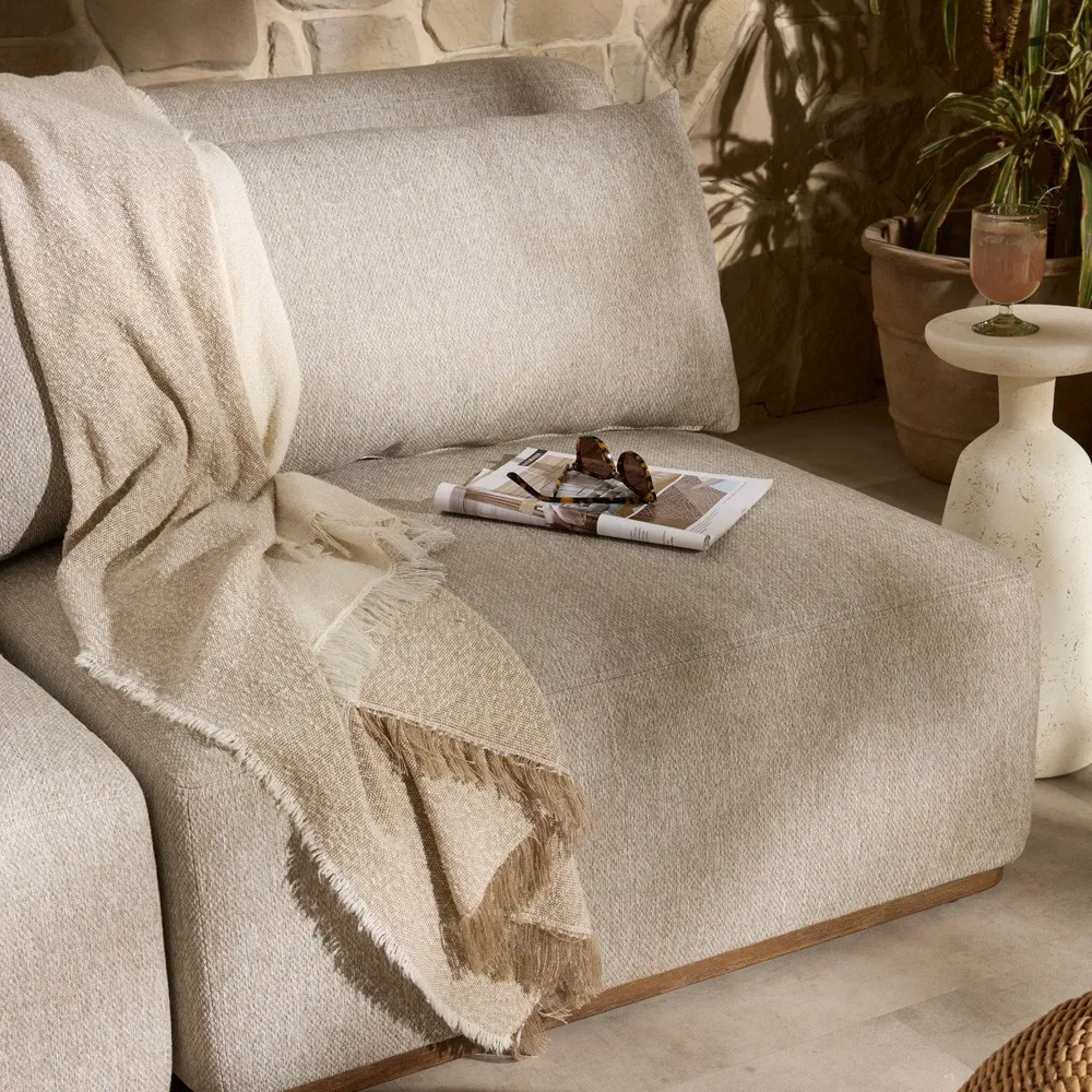 Caden 4-Piece Outdoor Sectional - Right Bumper - Grey