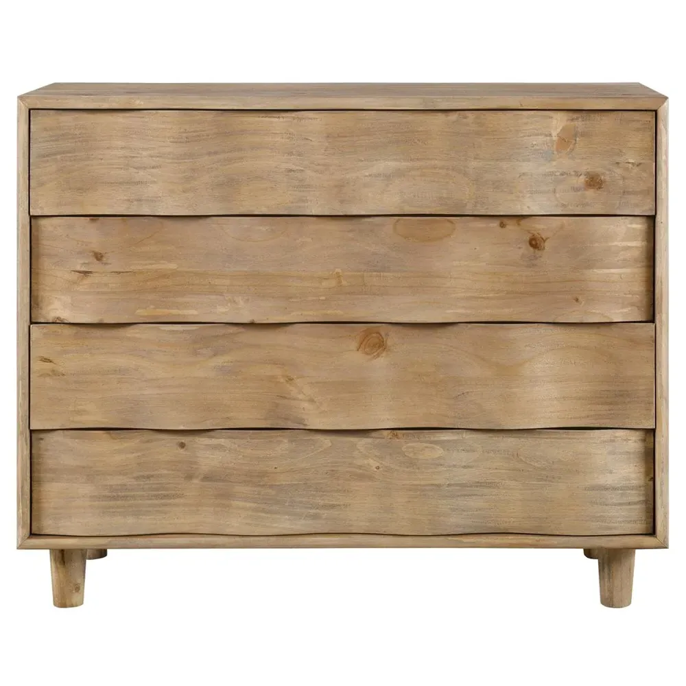 Caden Wavy Dresser - Brown, Pine image