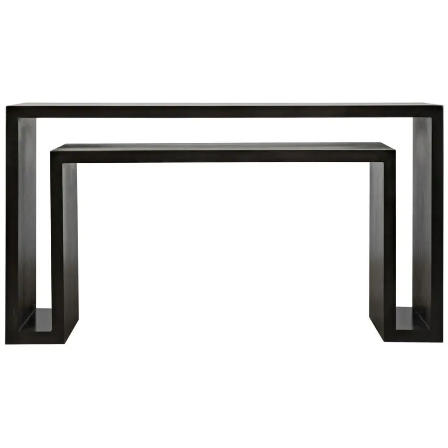 Caelen Rectangular Console Table - Dark Brown, Mahogany image