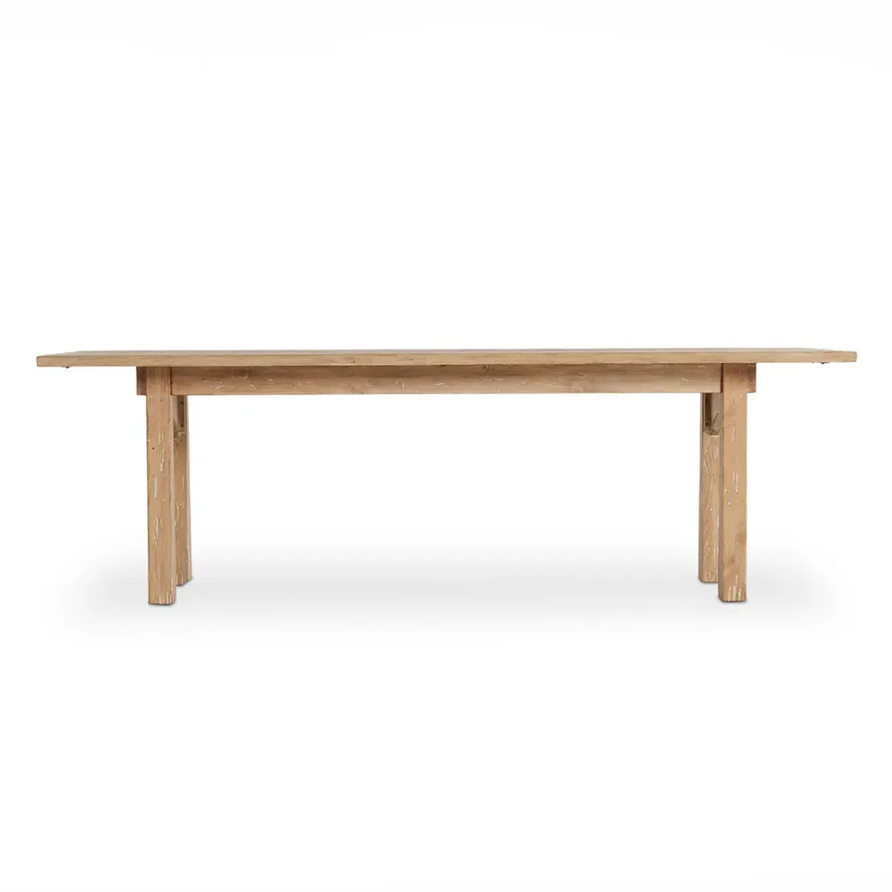 Caeli Rectangular Dining Table - Brown, Pine Wood image