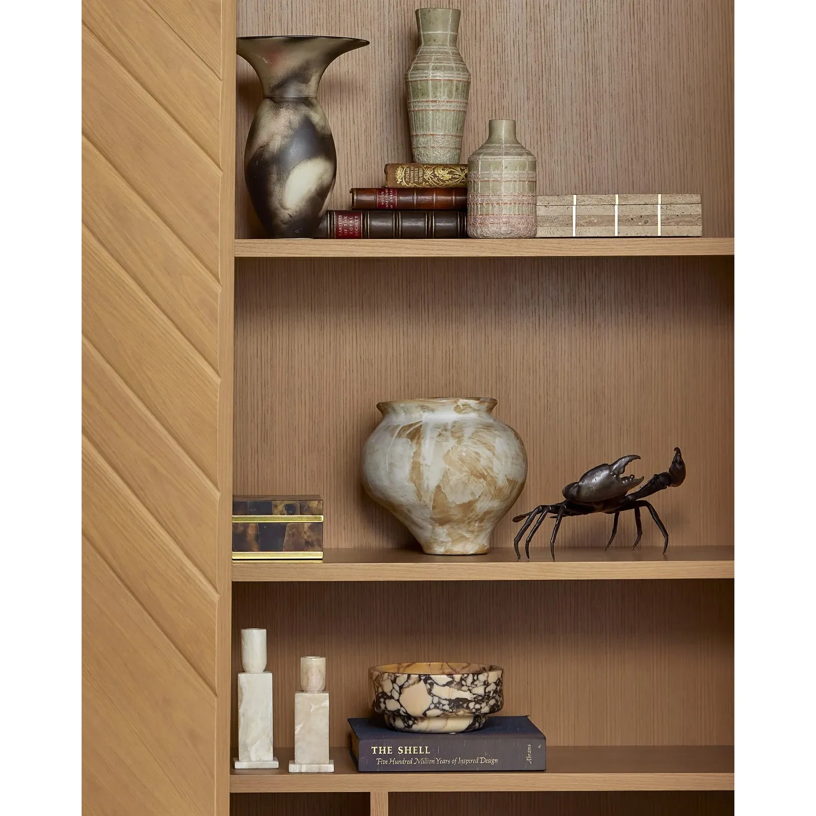 Caelum Porcelain Vase Set - Antique White, Porcelain