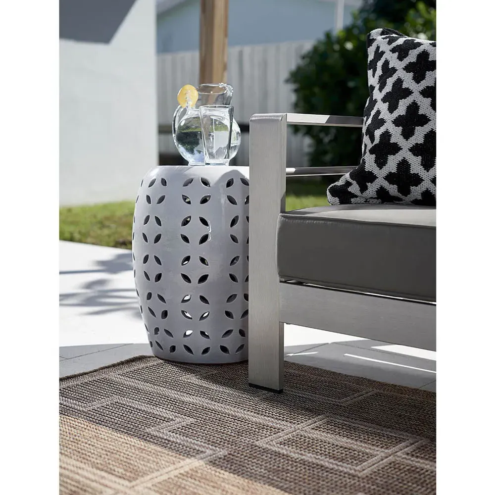 Cairo Global Bazaar Geometric Indoor Outdoor Rug - Brown