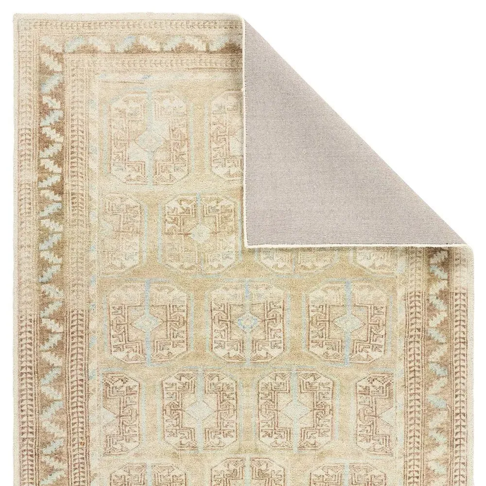 Caisan Oriental Patterned Runner Rug - Beige