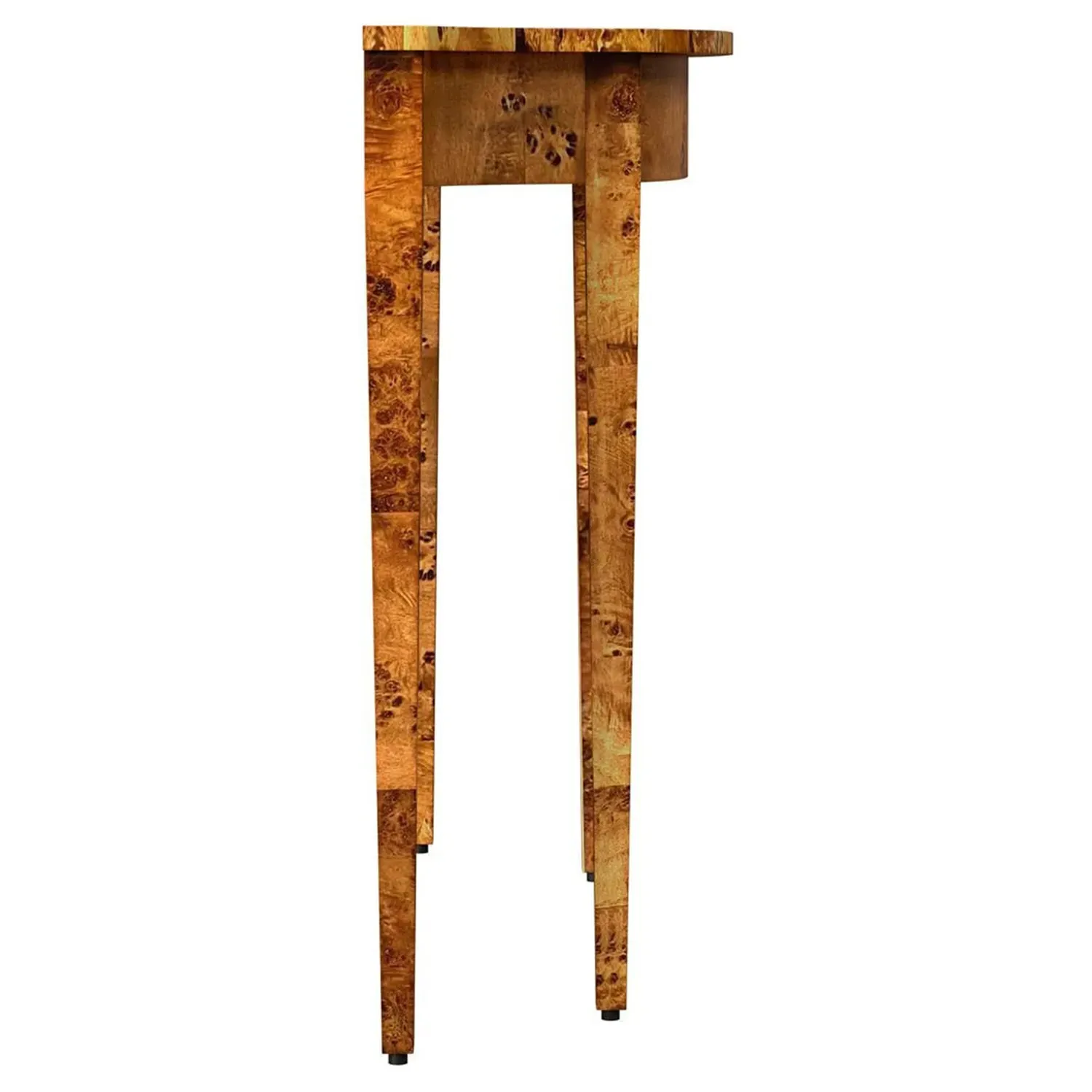 Calag Console Table - Brown, Burl Wood