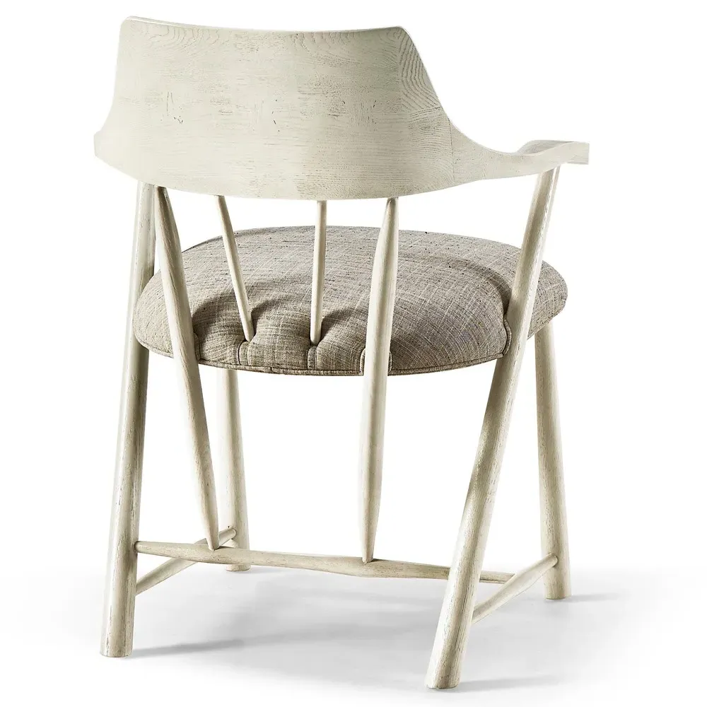 Calder Arm Chair - White, Oak