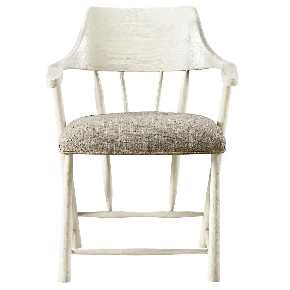 Calder Arm Chair - White, Oak image