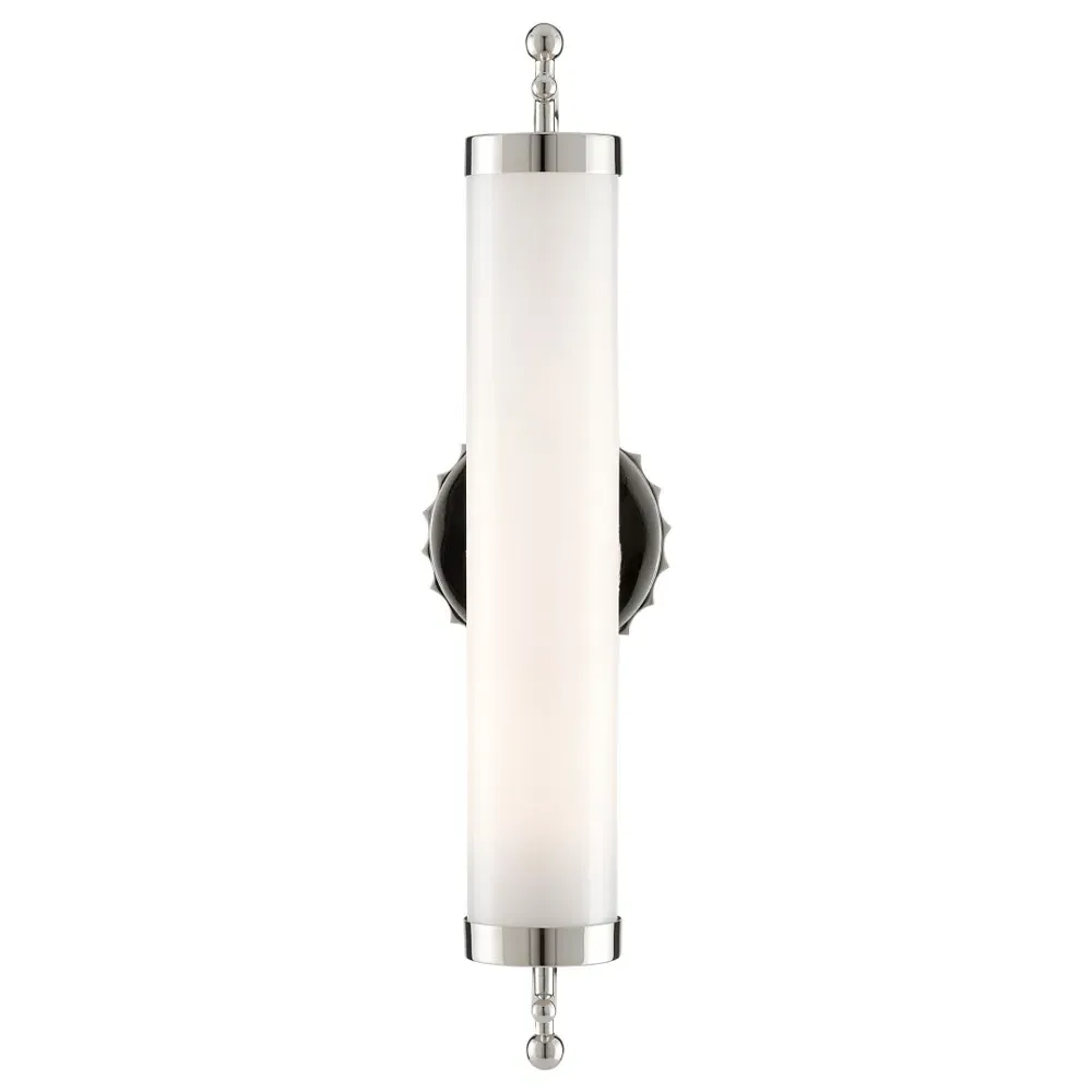 Calder Wall Sconce - Polished Nickel, Glass
