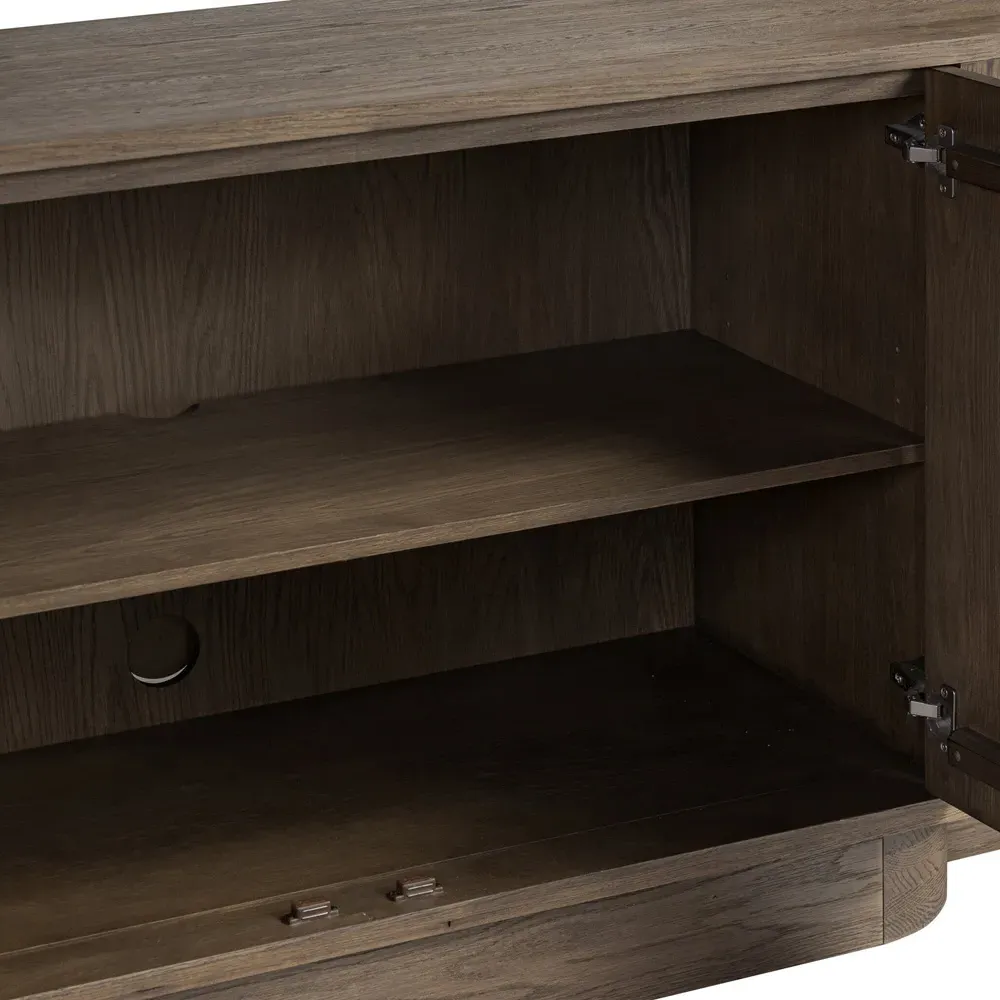 Caleb Media Console - Brown, Oak