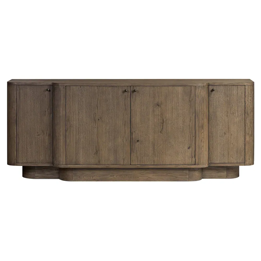 Caleb Media Console - Brown, Oak