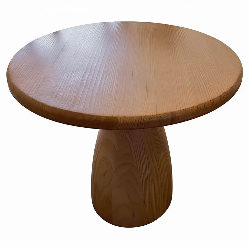 Caleb Round Bistro Dining Table - Brown, Reclaimed Pine