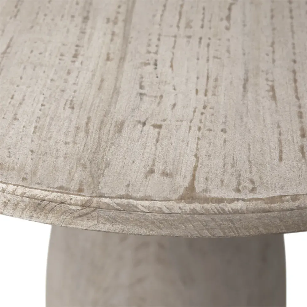 Caleb Round Bistro Dining Table - Light Brown, Reclaimed Pine